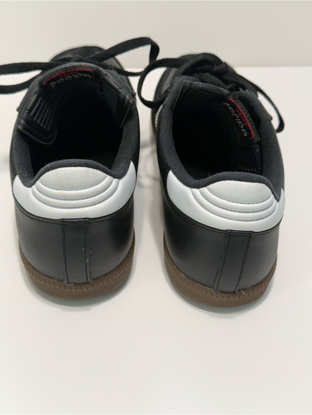 adidas Samba Leather Sneakers Black White Mens Size 10.5 US - Picture 7 of 12